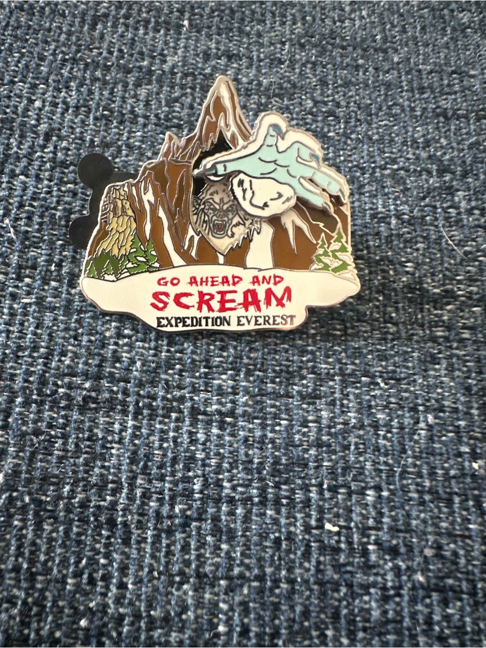Walt Disney World Expedition Everest 'Go Ahead and Scream' 2008 Enamel Pin
